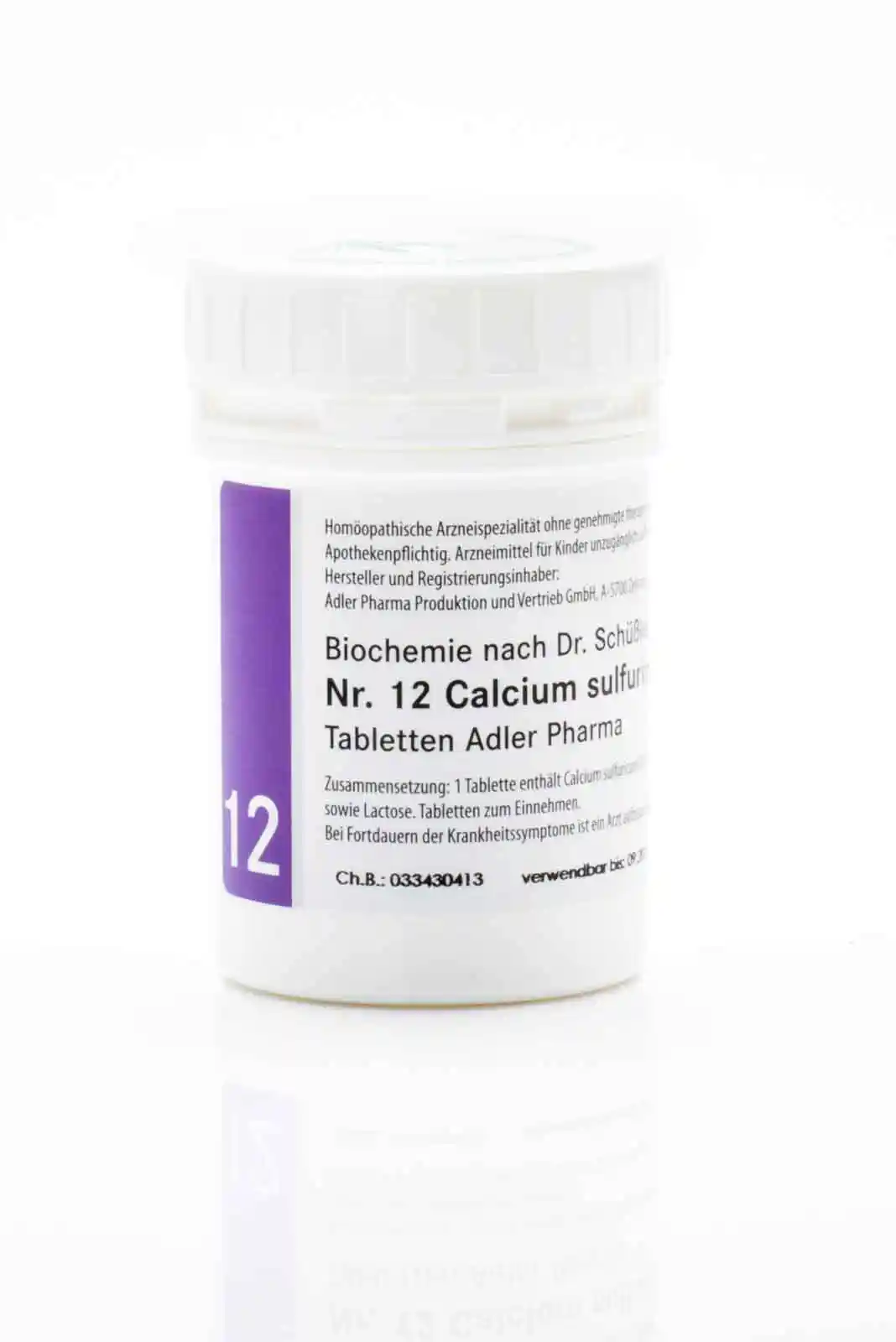 Nr12_Calcium-sulfuricum-D6_100g_PZN2262939 Schüßler Salz Nr. 12: Calcium sulfuricum D6
