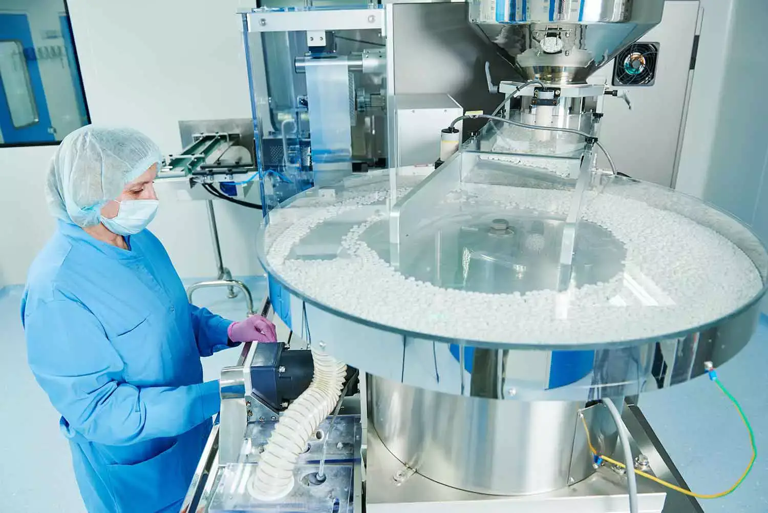 Produktionsansicht Medikamenten Herstellung